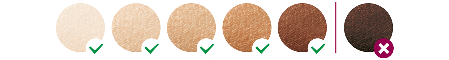 Paleta tonów kolorystycznych skóry