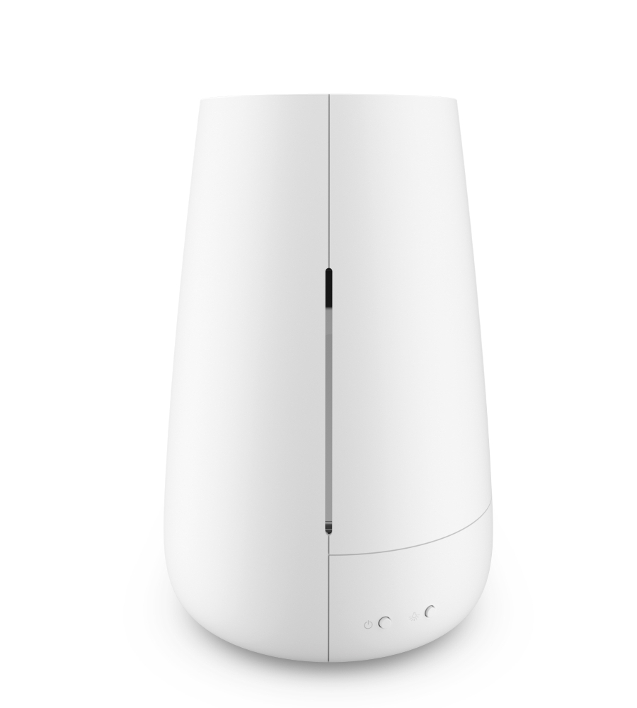 Ben - nawilżacz z aromatyzerem i efektem kominka, biały