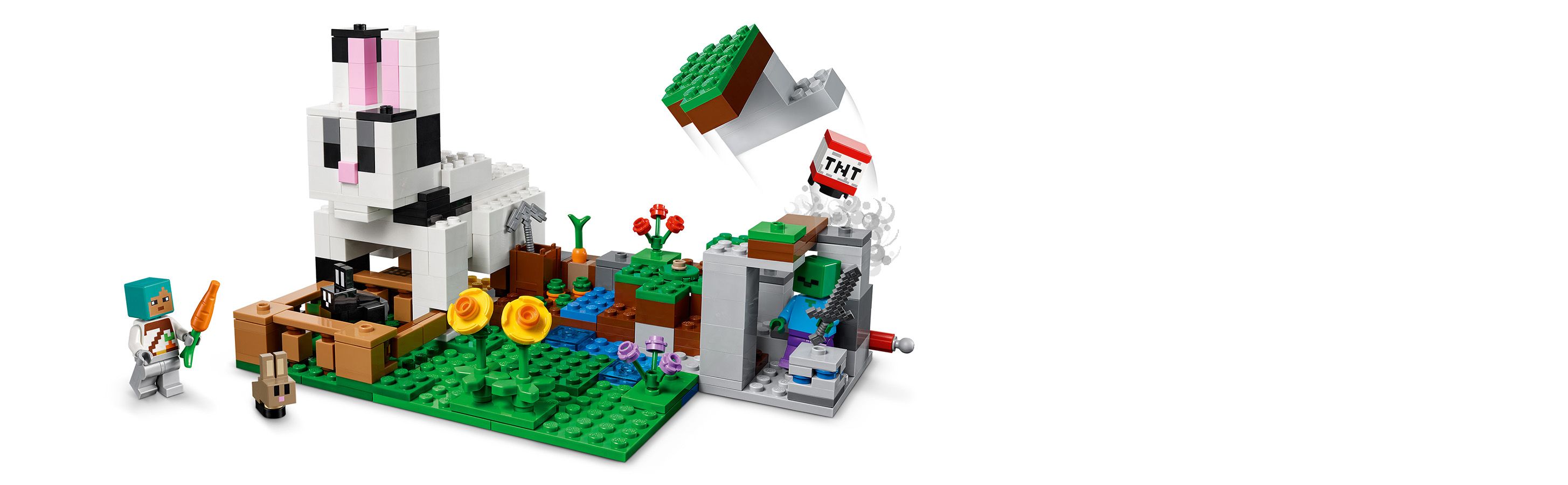 Zabawa z królikami w stylu Minecrafta®