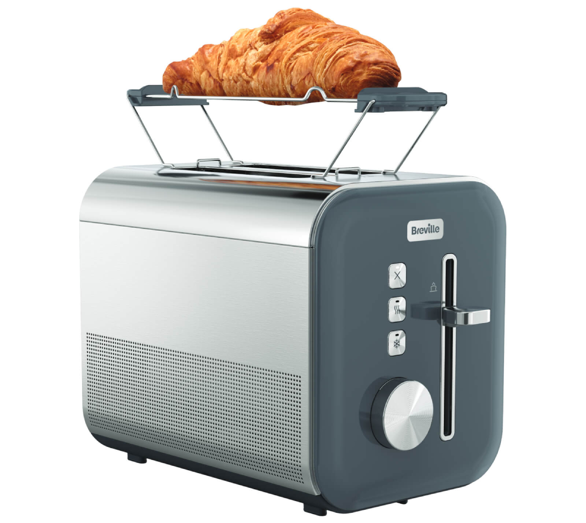 Toster Breville High Gloss na 2 kromki VTT949X Grey