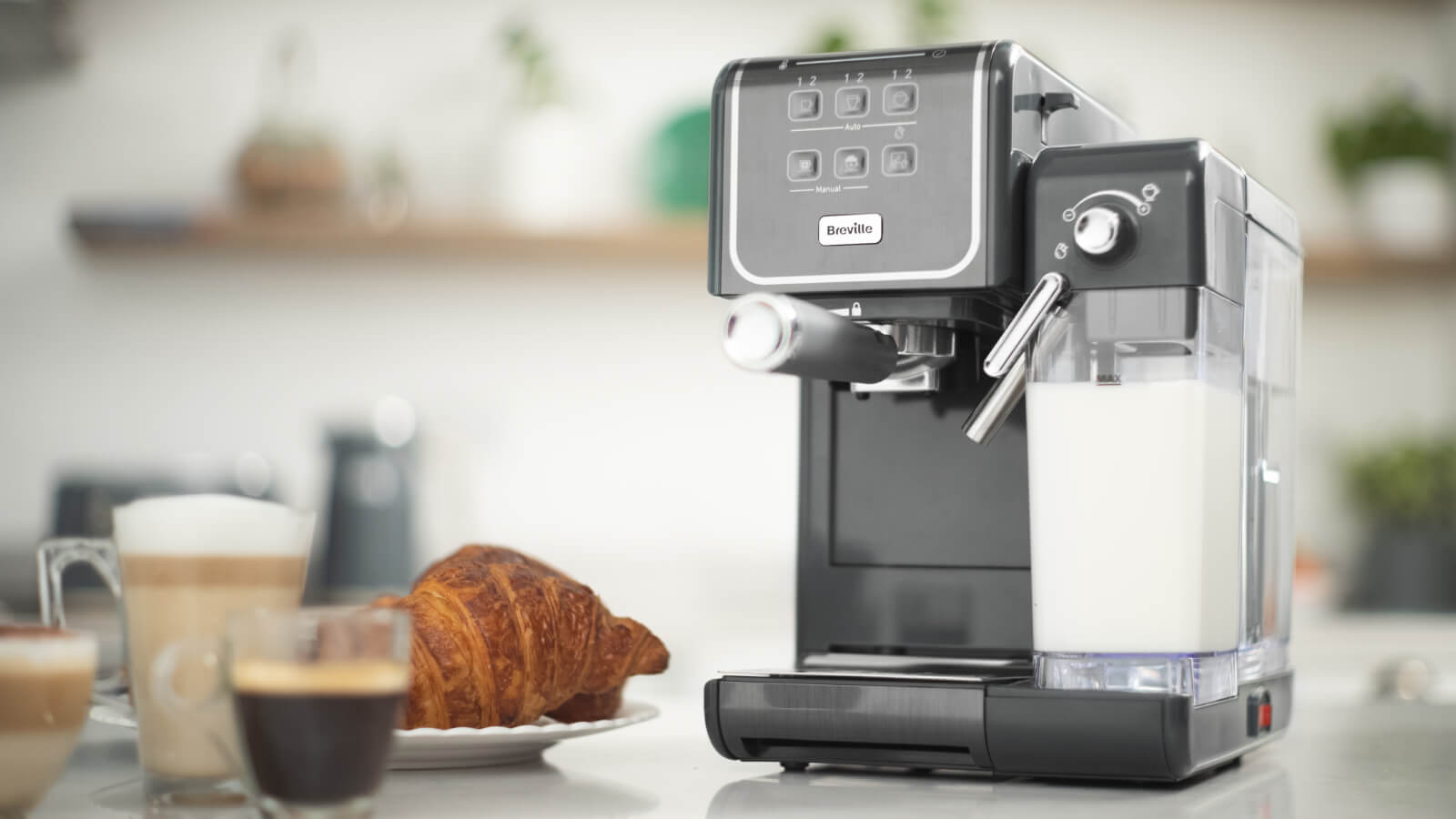 Ekspres do kawy Breville Prima Latte III szary VCF146X