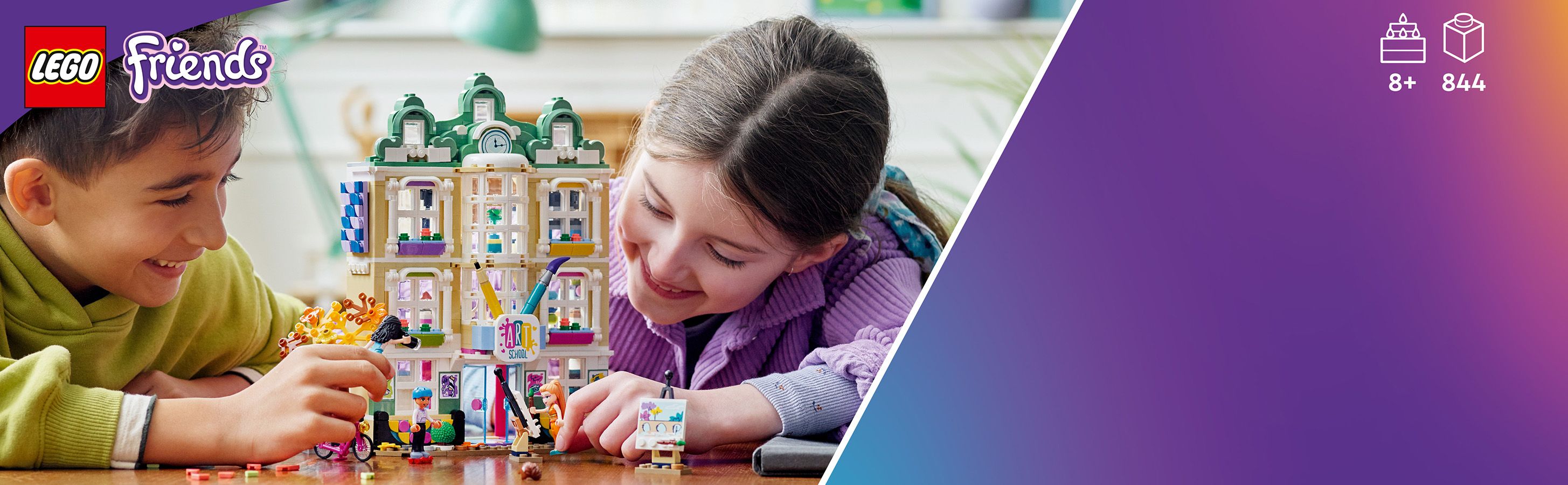 Zabawka konstrukcyjna ze szkołą artystyczną