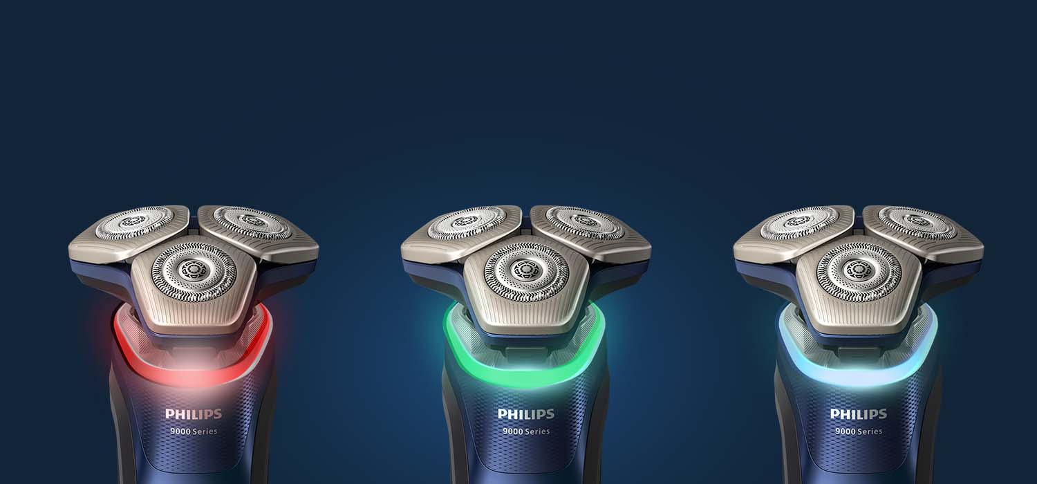 Czujnik nacisku sygnalizuje światłem prawidłowe operowanie golarką