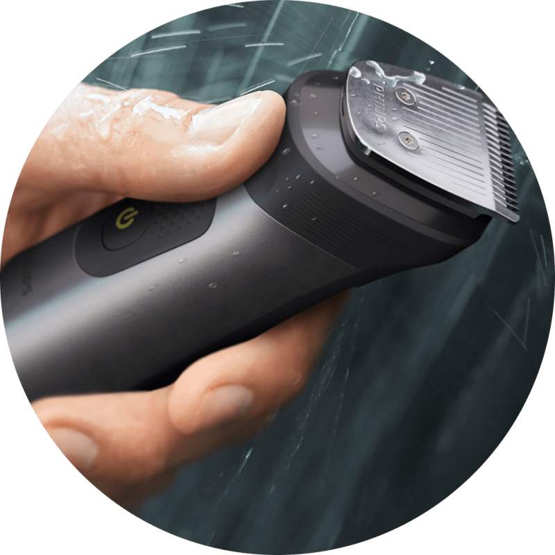 Wodoodporny zestaw do golenia i trymowania zarostu