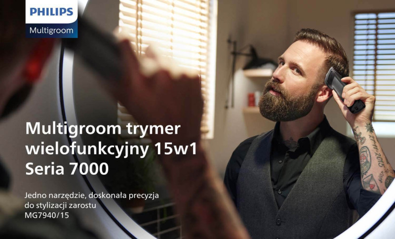 Multigroom MG7940/15 - narzędzie do stylizacji zarostu w porównywarce Ceneo