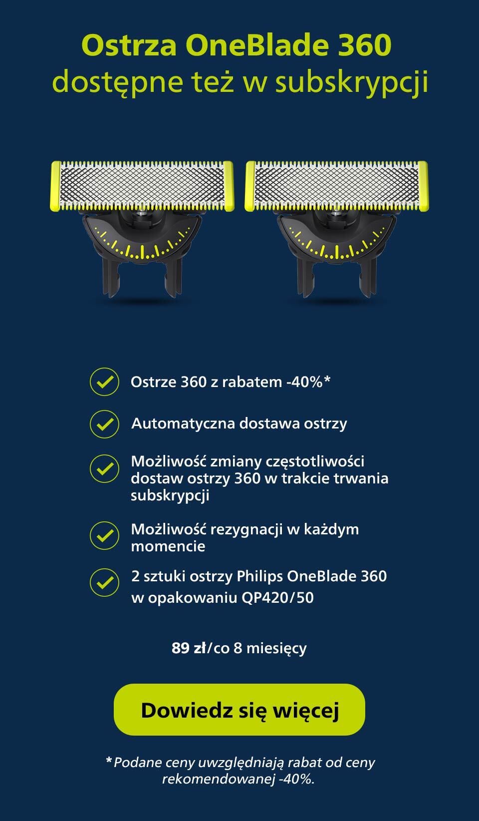 Philips Wyjątkowa technologia OneBlade