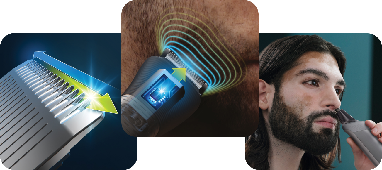 Precyzyjne trymowanie i stylizacja włosów