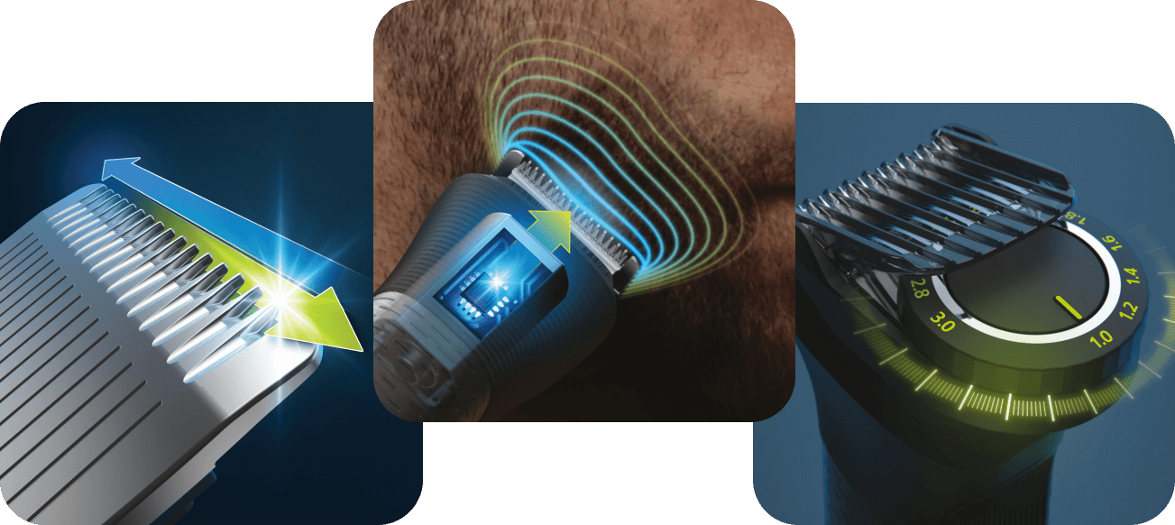 Golenie i strzyżenie z niezrównaną precyzją dzięki samoostrzącym się ostrzom i inteligentnym technologiom