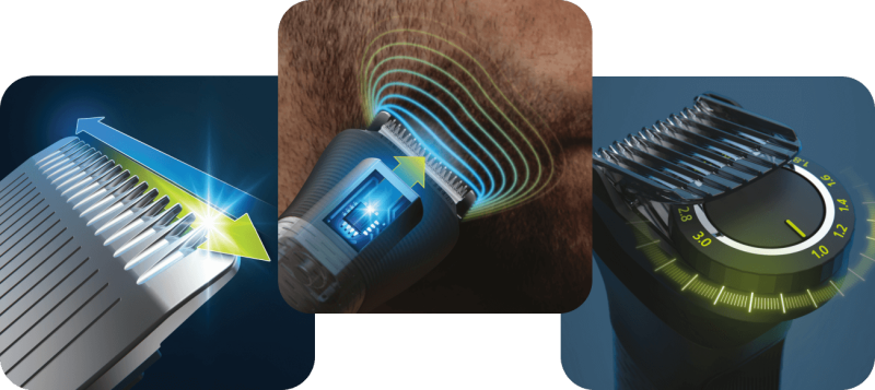 Golenie i strzyżenie z niezrównaną precyzją dzięki samoostrzącym się ostrzom i inteligentnym technologiom