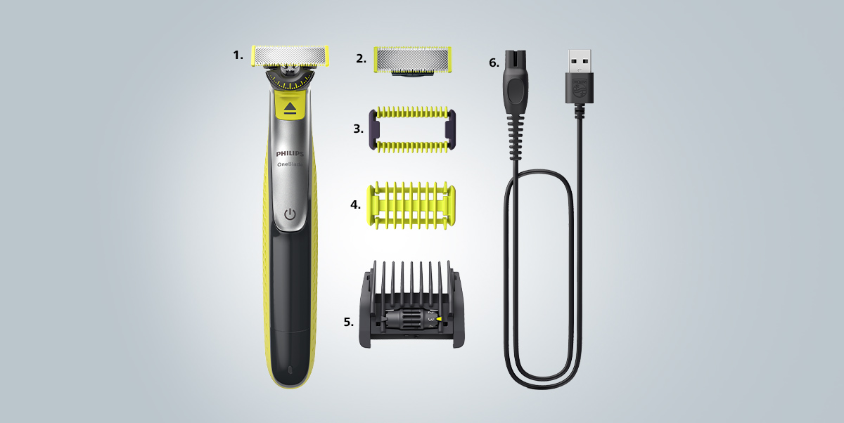 Zobacz, co znajduje się w opakowaniu razem z golarką