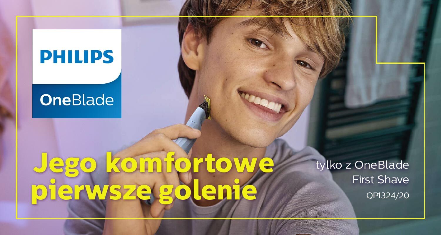 Philips OneBlde First Shave QP1324/20, dostępny w porównywarce Ceneo