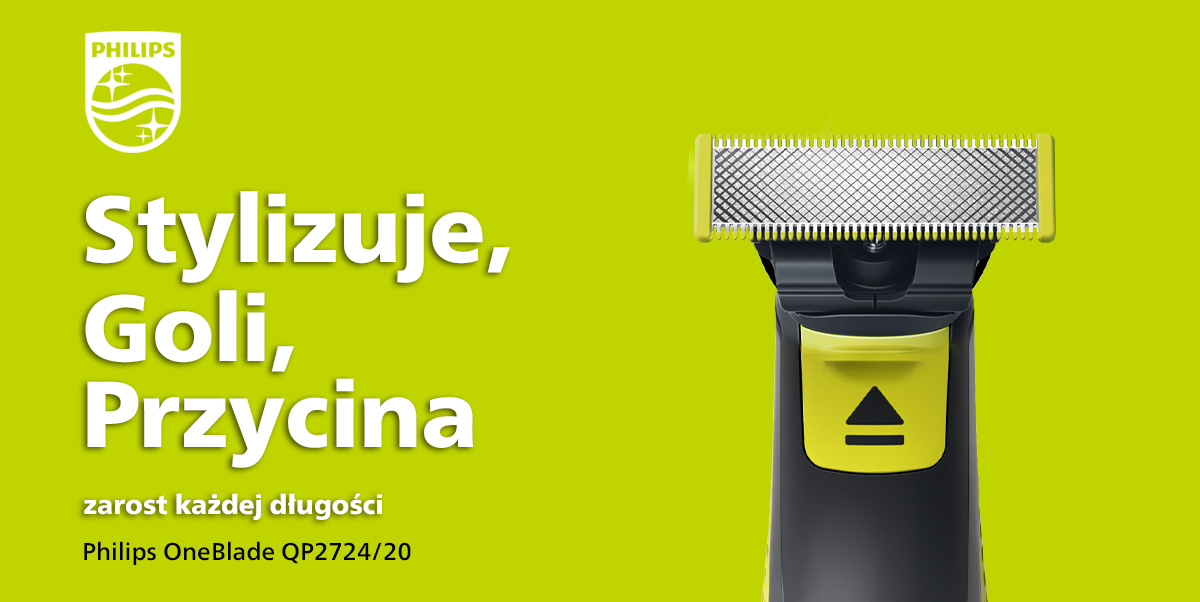 Philips OneBlade QP2724/20 jest w porównywarce internetowej Ceneo