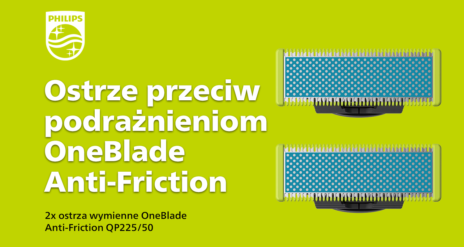 Porównaj oferty na ostrza Philips OneBlade Anti-Friction QP225/50 w serwisie Ceneo