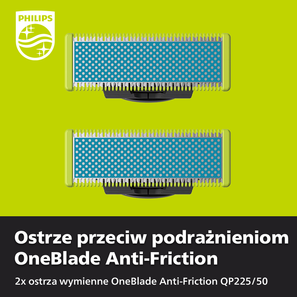 Porównaj oferty na ostrza Philips OneBlade Anti-Friction QP225/50 w serwisie Ceneo
