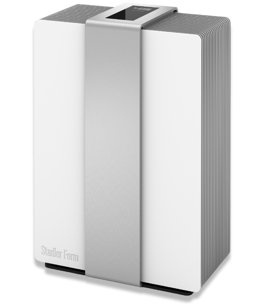 Nawilżacz z funkcją oczyszczania Stadler Form Robert, biało-srebrny